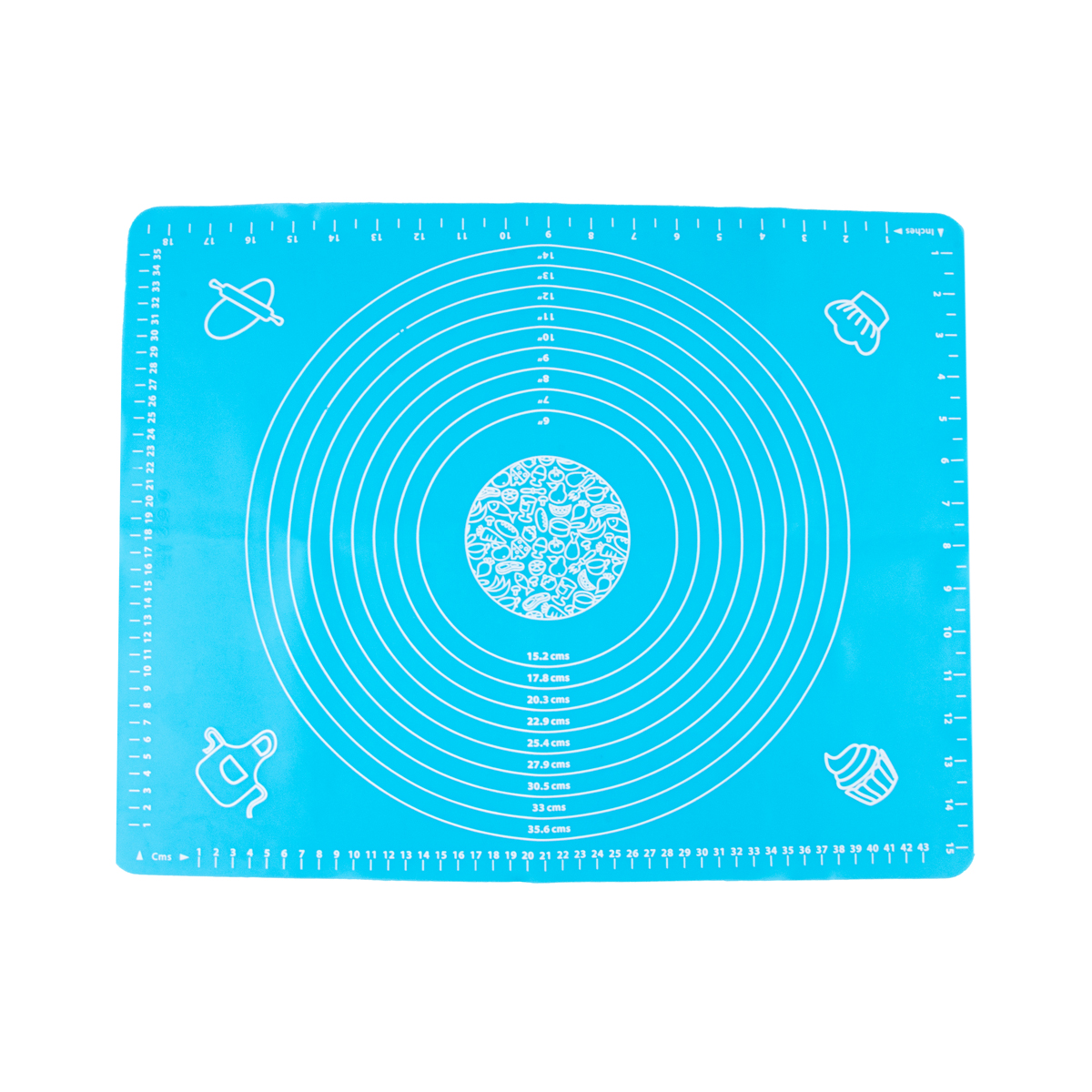 Коврик для выпечки и теста силикон. 48*38 см  с разметкой  bls-19*15 (1/15/60) "mallony"