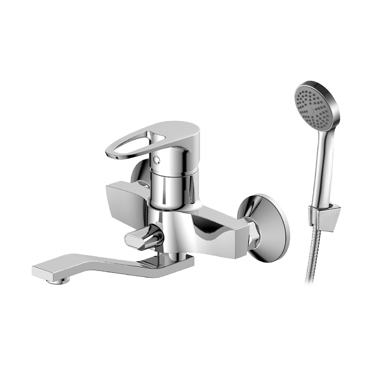 Смеситель для ванн dr70044 поворотн. излив 200 мм (1/12) "decoroom"