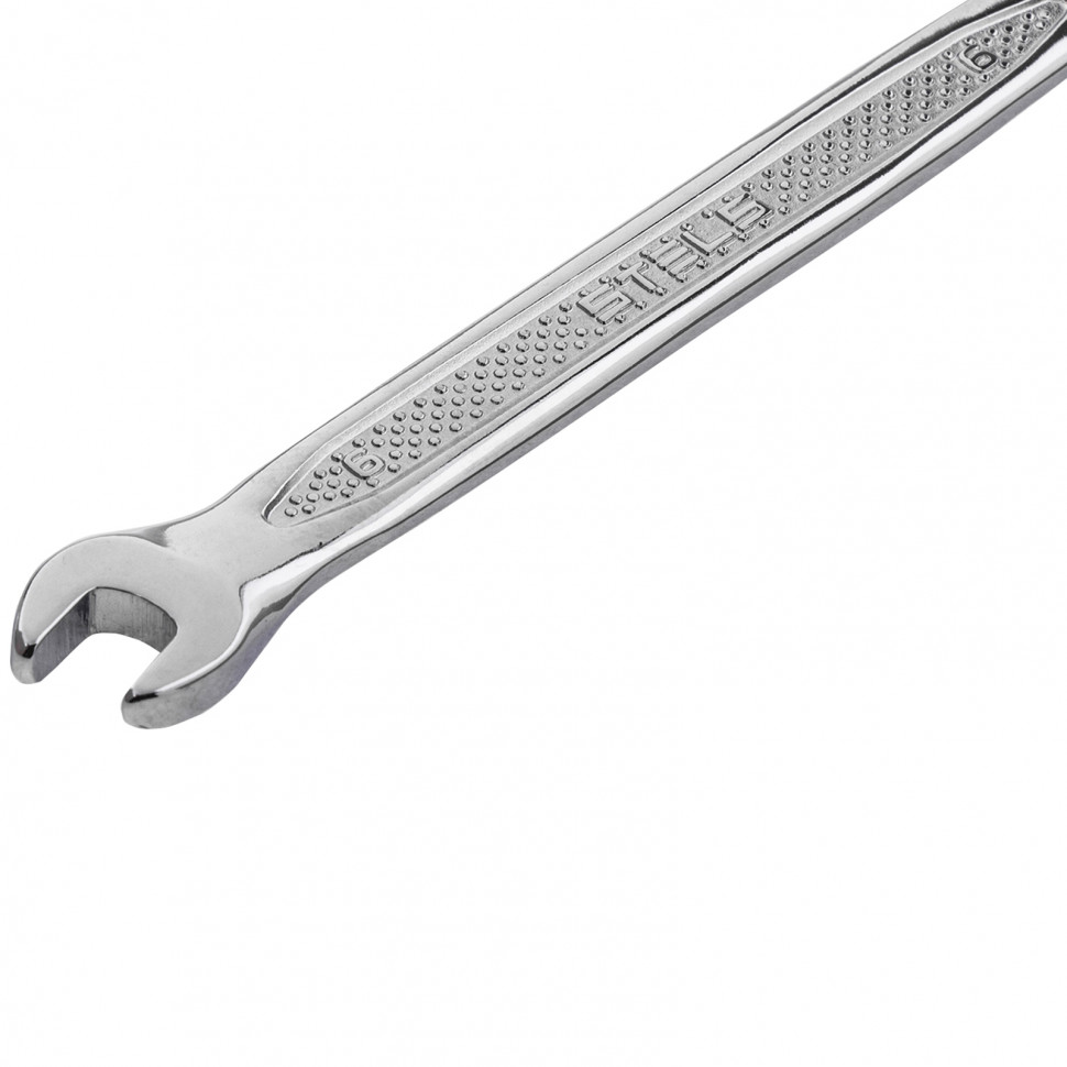Ключ комбинированный, 6 мм, CrV, антислип Stels (15243)