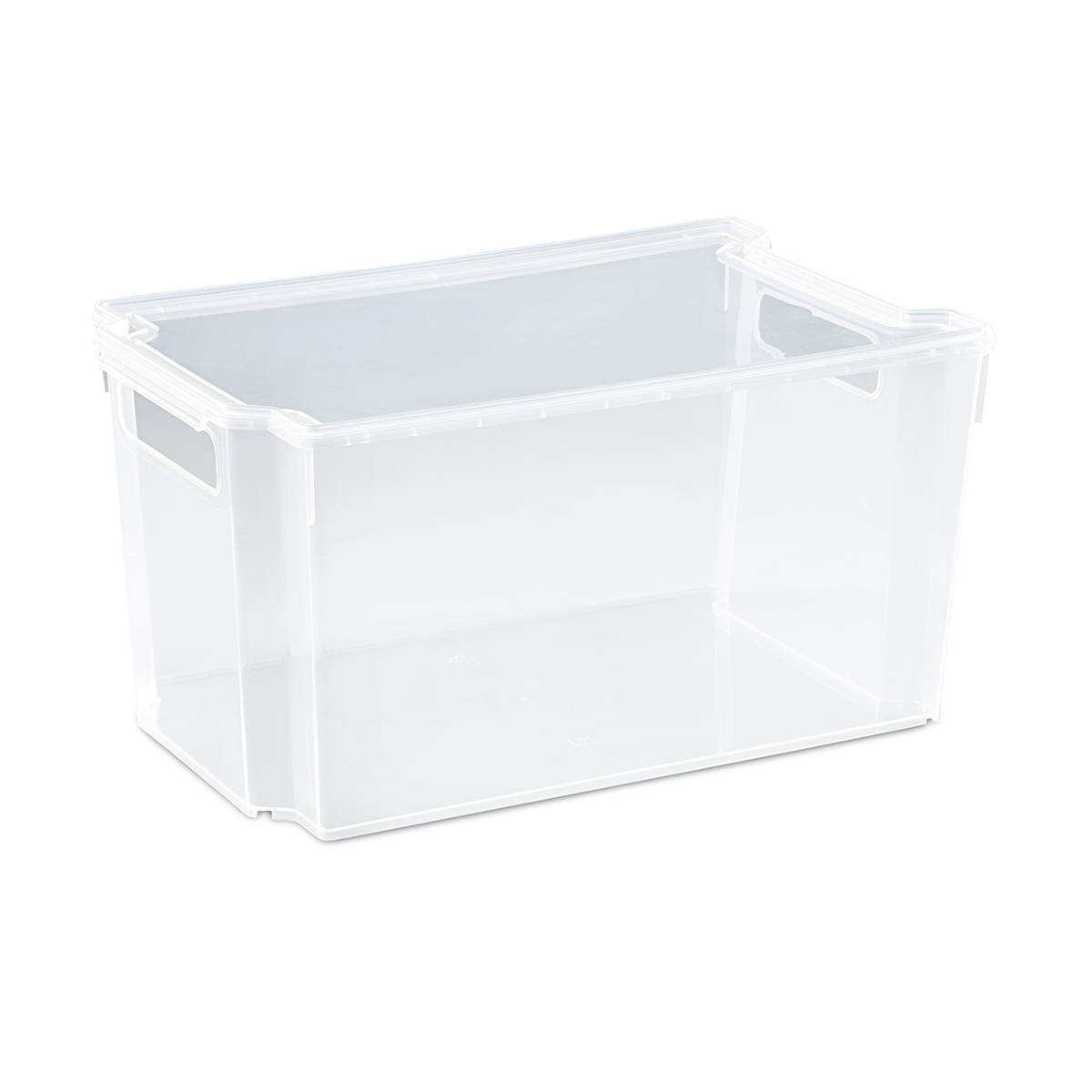 Ящик универс. с крышкой "модуль" 18 л (прозрачный) (1/8) "виолет"