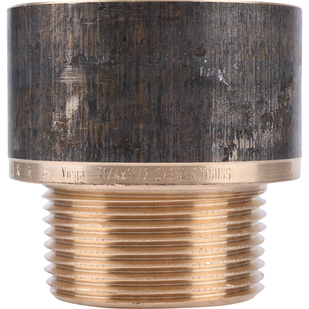 Переходник круглый резьбовой 1"1/4 x 1"1/2 ВН бронза VIEGA (650865)