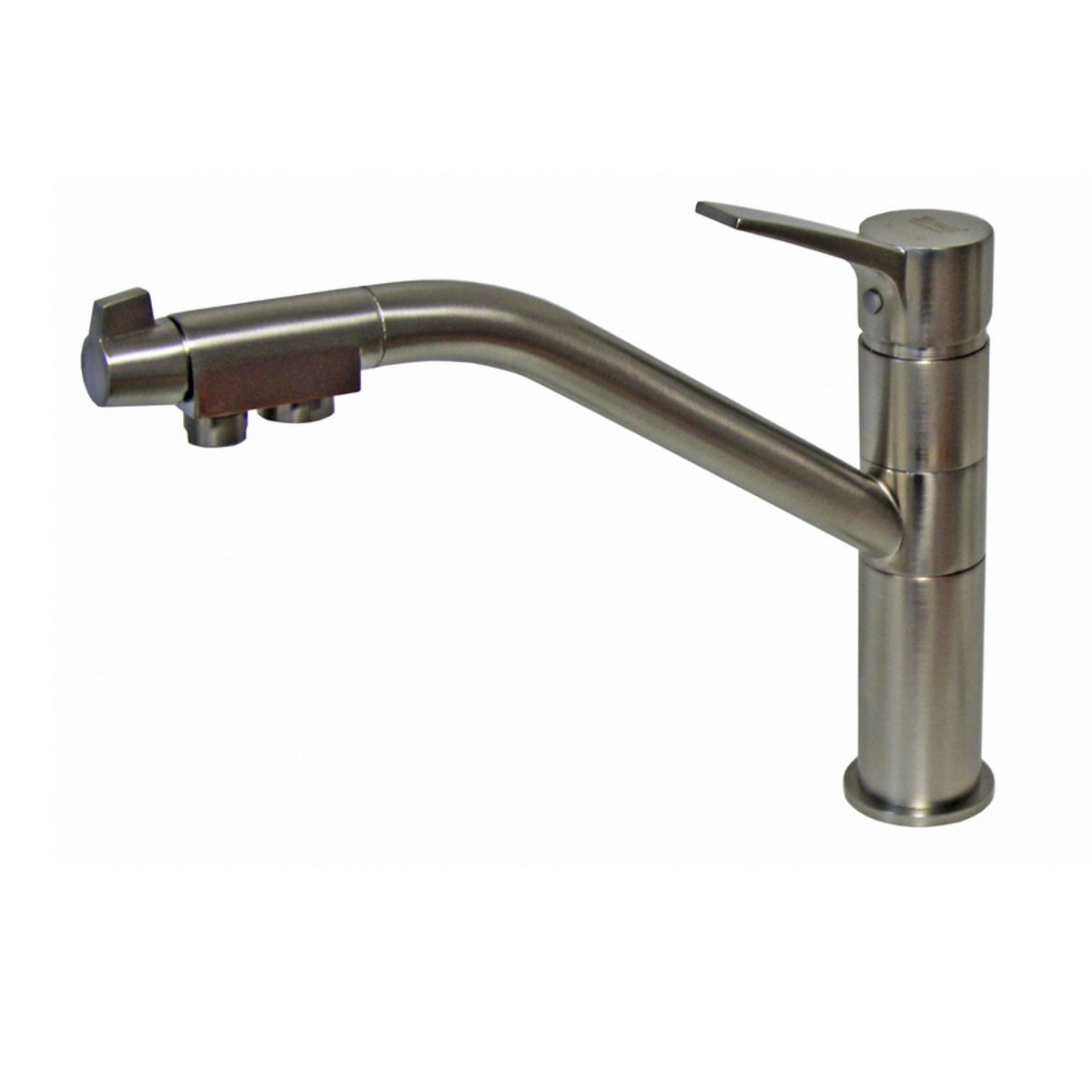 Смеситель для кухни с подключ. к фильтру питьев. воды zr 401 kf satin "zorg"