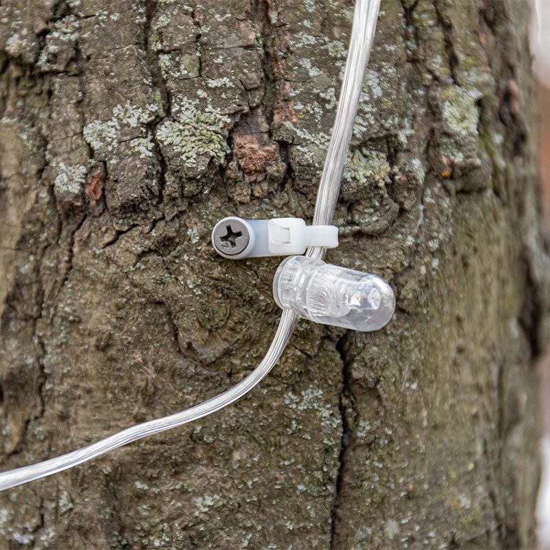 Хомуты нейлон под винт 4,3 х 200 мм (набор 100 шт.), белые (1/10/100) "rexant" 07-0204