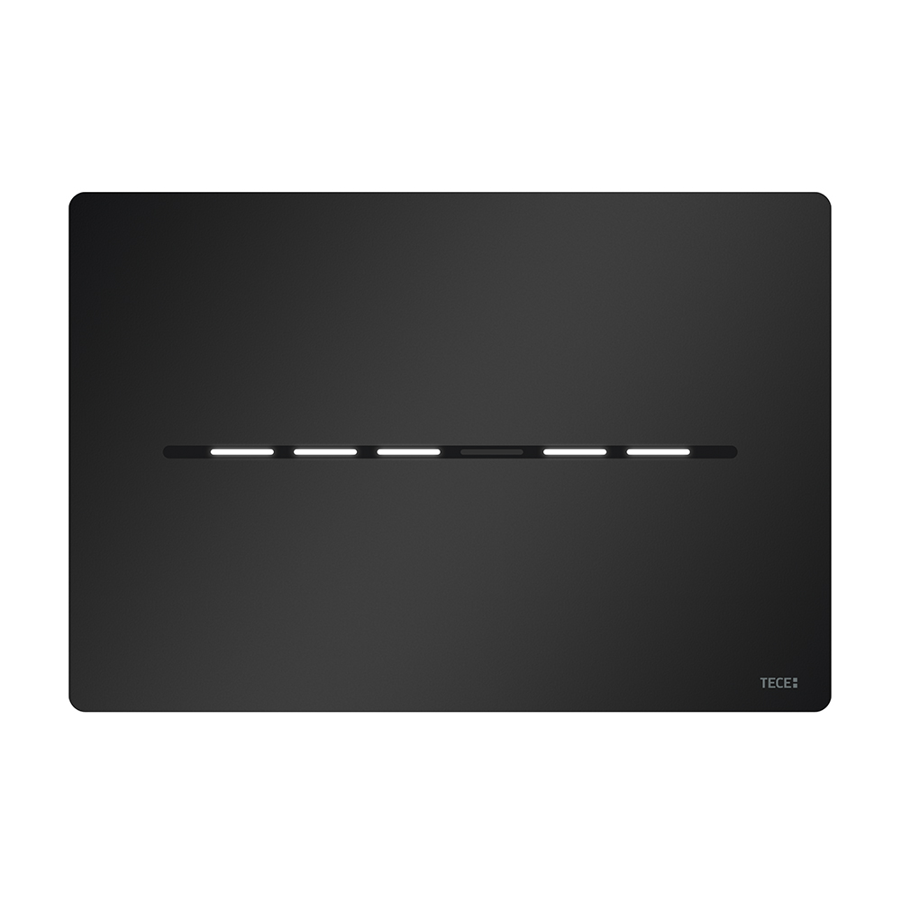 Металл. панель смыва TECEsolid бесконт. черный матовый для инсталляции унитаза 220 x 150 x 6 мм