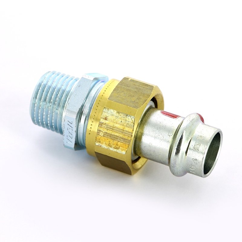 Американка пресс-Н 22x1" с плоской прокладкой оцинкованная сталь Prestabo VIEGA