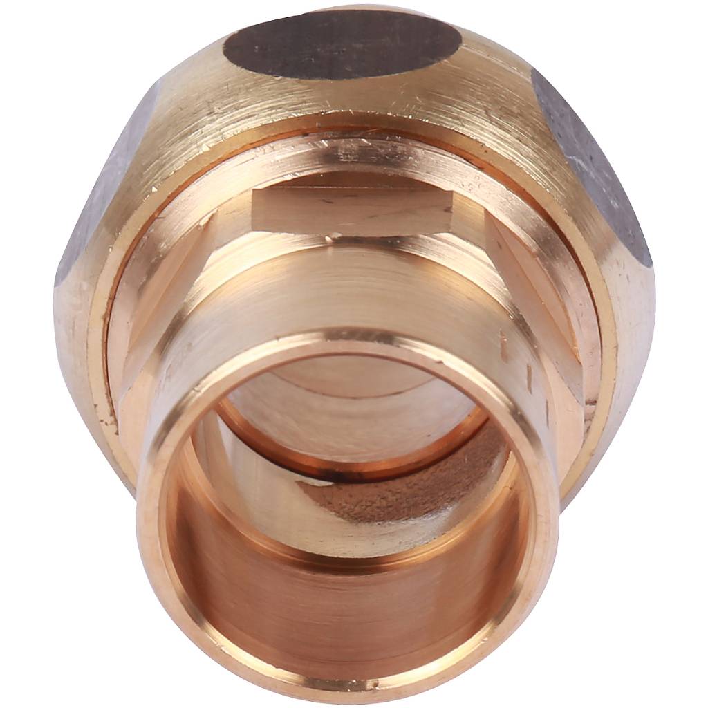 Американка (сгон) 18 мм уплотнение конус SANHA под пайку бронзовая 1434018