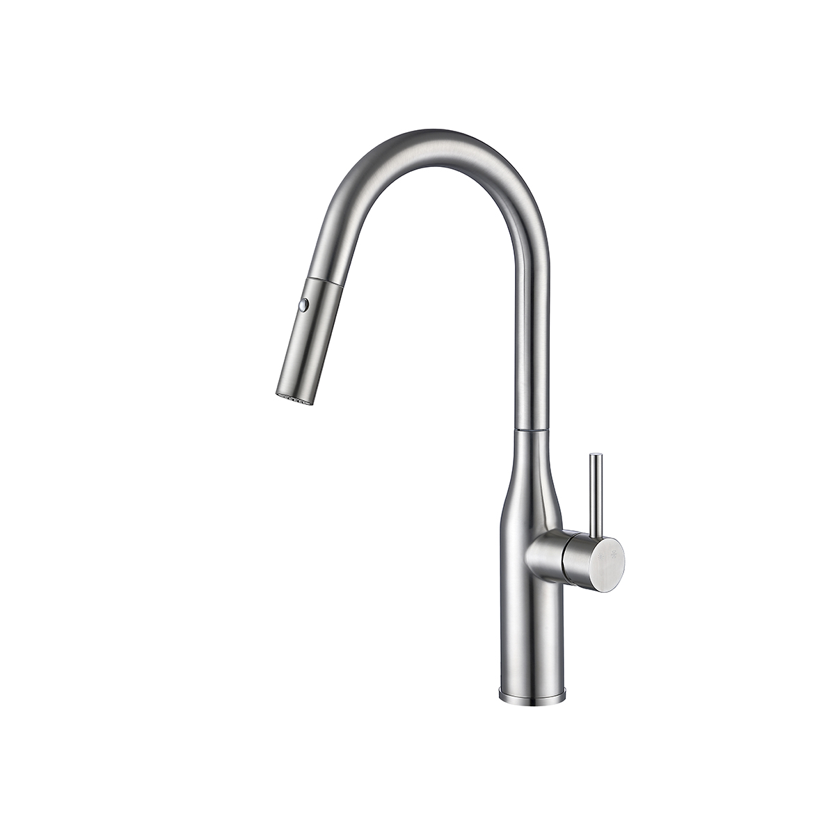 Смеситель для кухни g4398-45 высокий поворотн. вытягивающ. излив, сатин (1/8) "gappo"