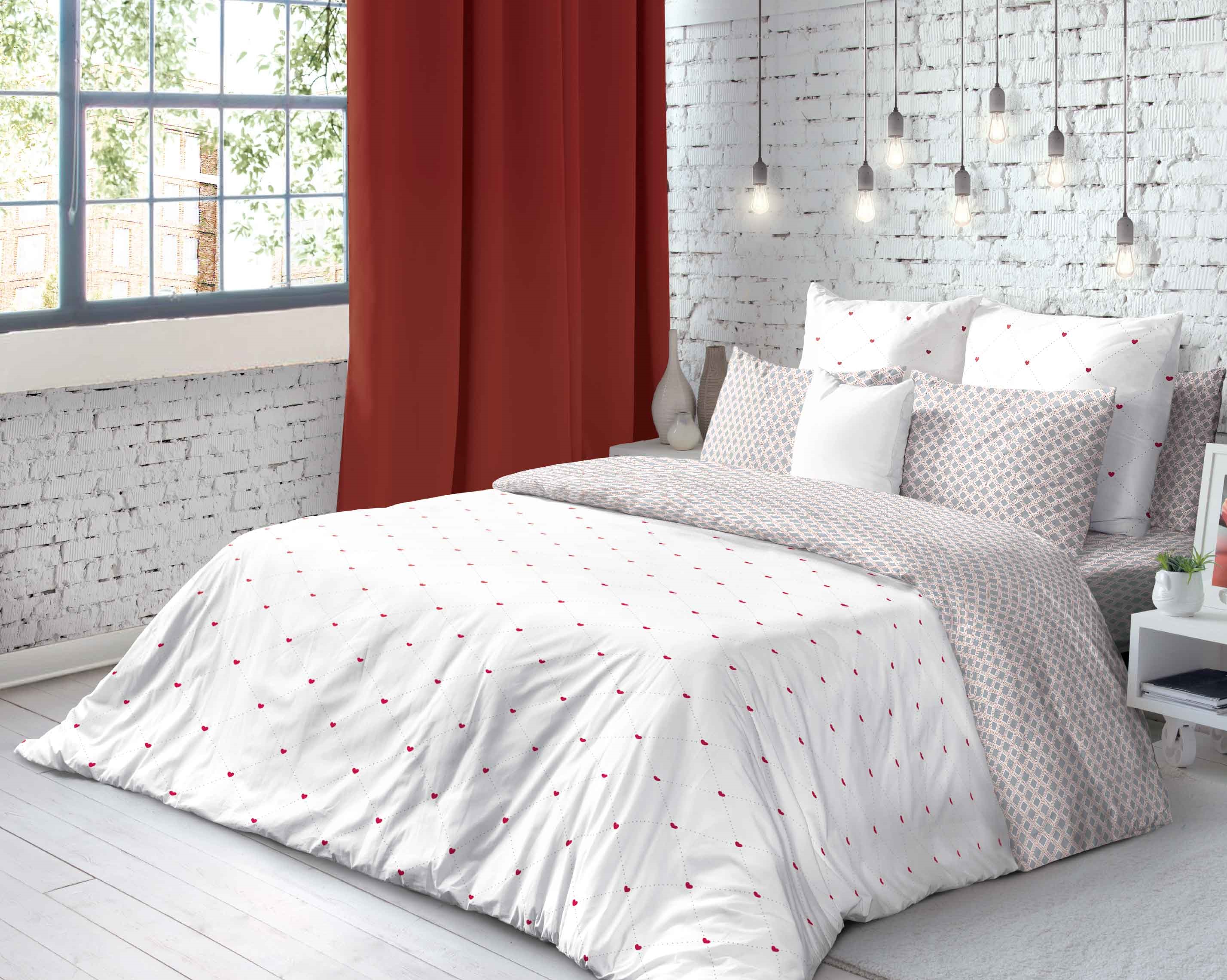 Постельное белье "волшебная ночь" amour евро (ранфорс) (1)