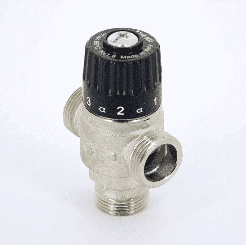 Клапан Н термосмесительный 35-60˚С 1" НР UNI-FITT смешение в центр