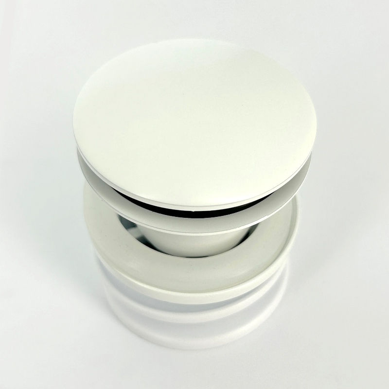 Выпуск McALPINE 60 мм нерж. решетка с пробкой, выход 1 1/4", белый матовый