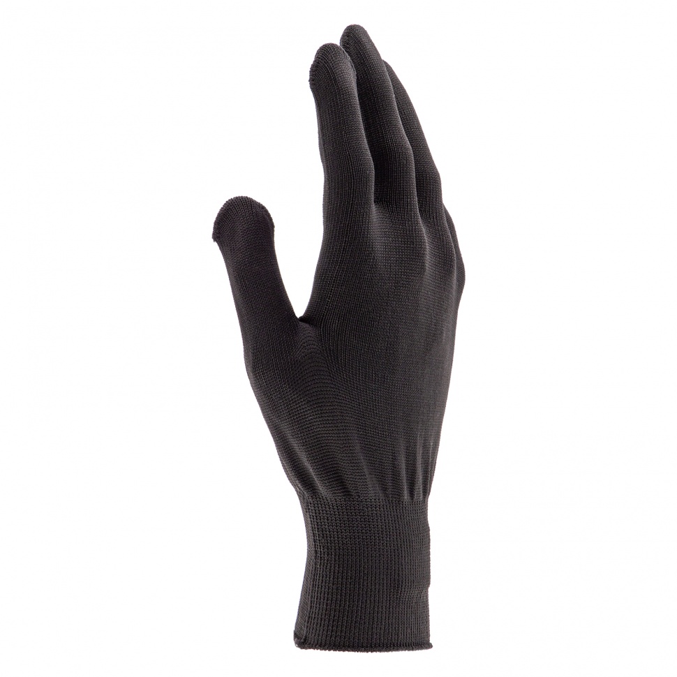 Перчатки Нейлон, ПВХ точка, 13 класс, черные, XL (67848)