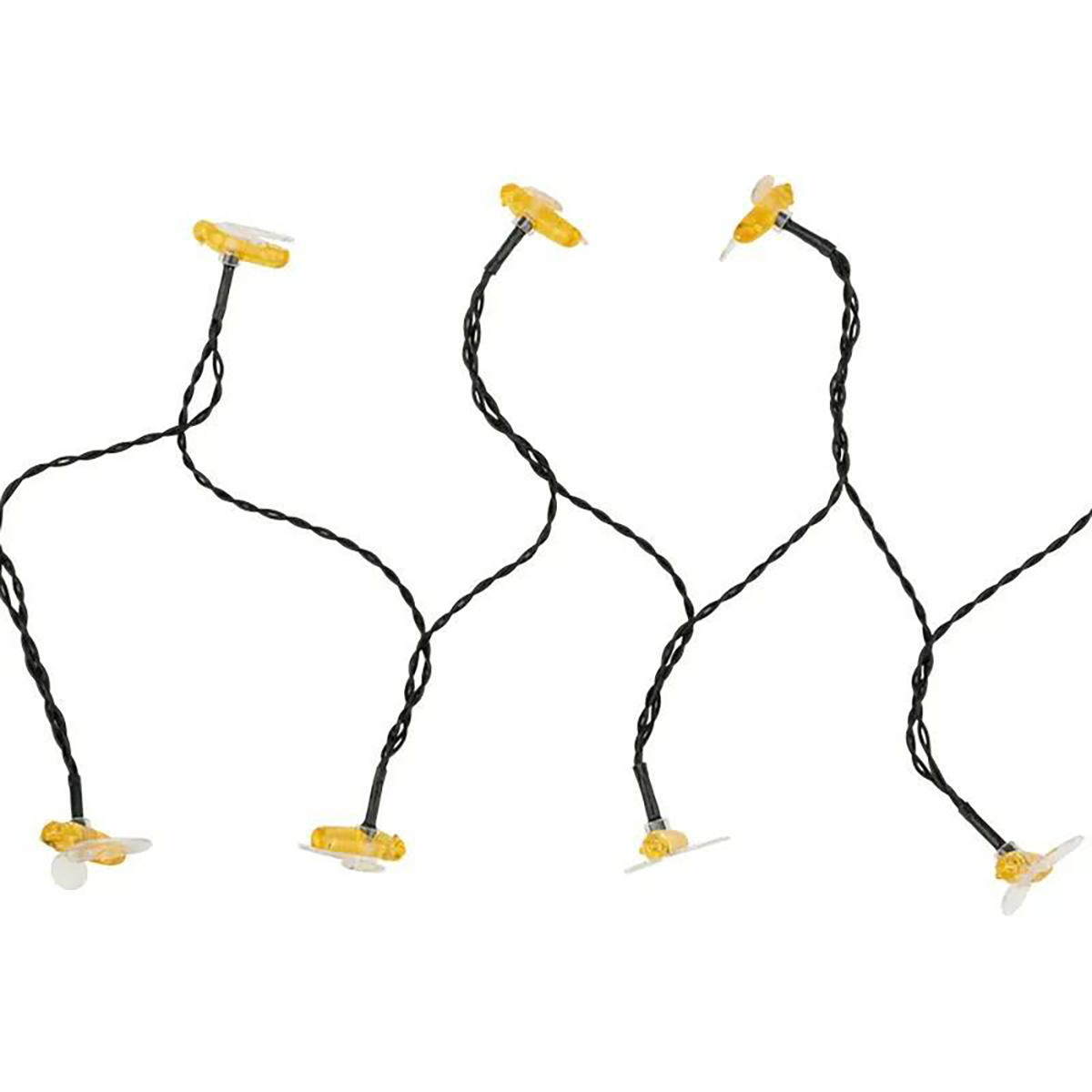 Гирлянда садовая (led) "янтарные пчелы" ip65  10 м, солнеч. батарея (1/24) "lamper" 602-252