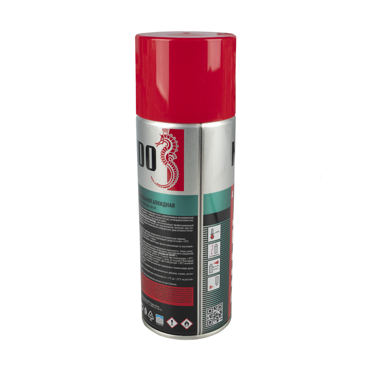 Краска аэрозоль вишневая 520 мл (12) "kudo" ku-1004