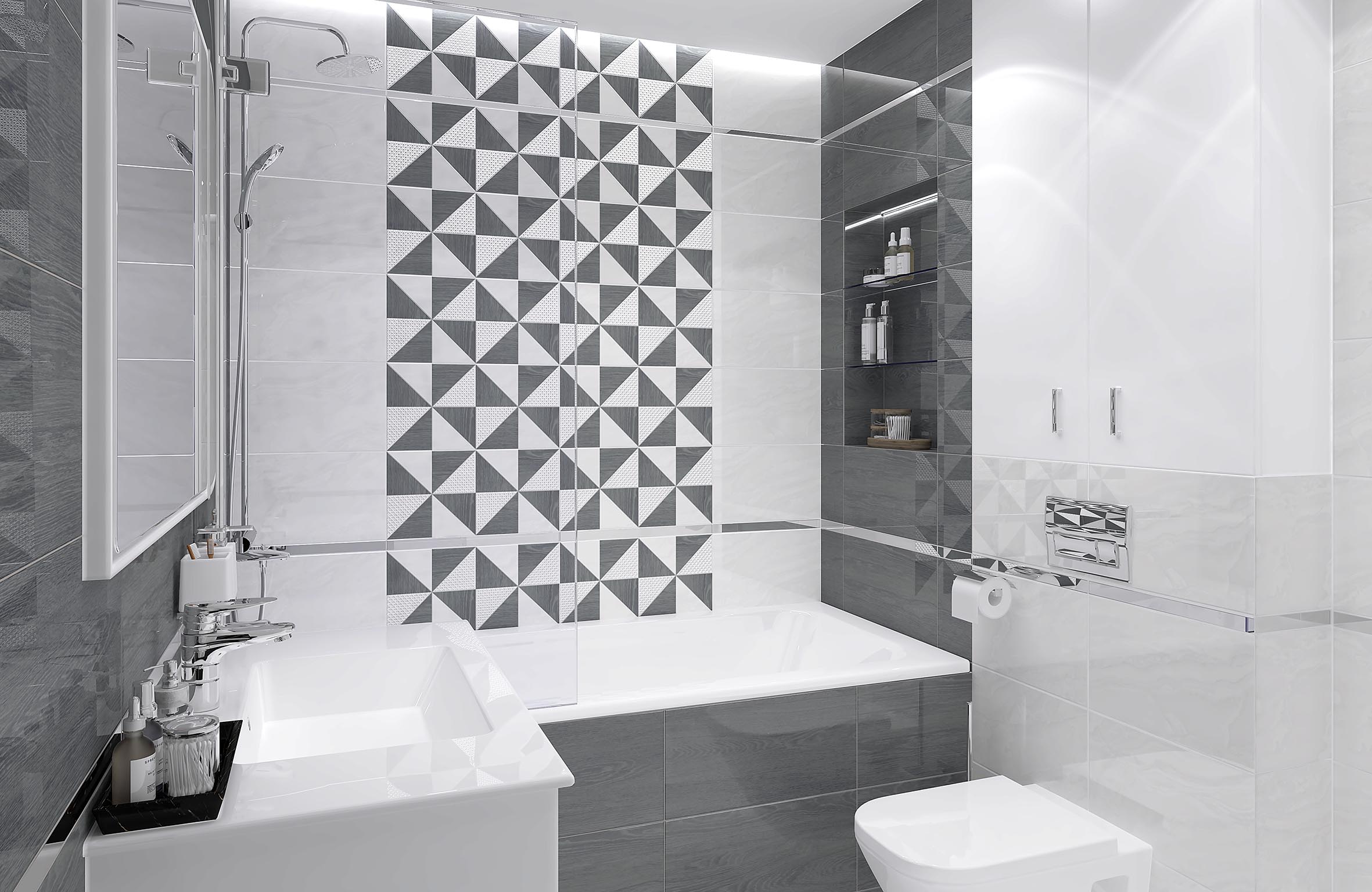 Mania серый 25x50