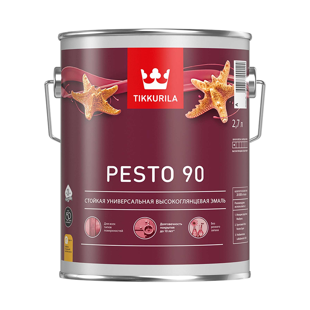 Эмаль Tikkurila Pesto 10 база a (2.7л)