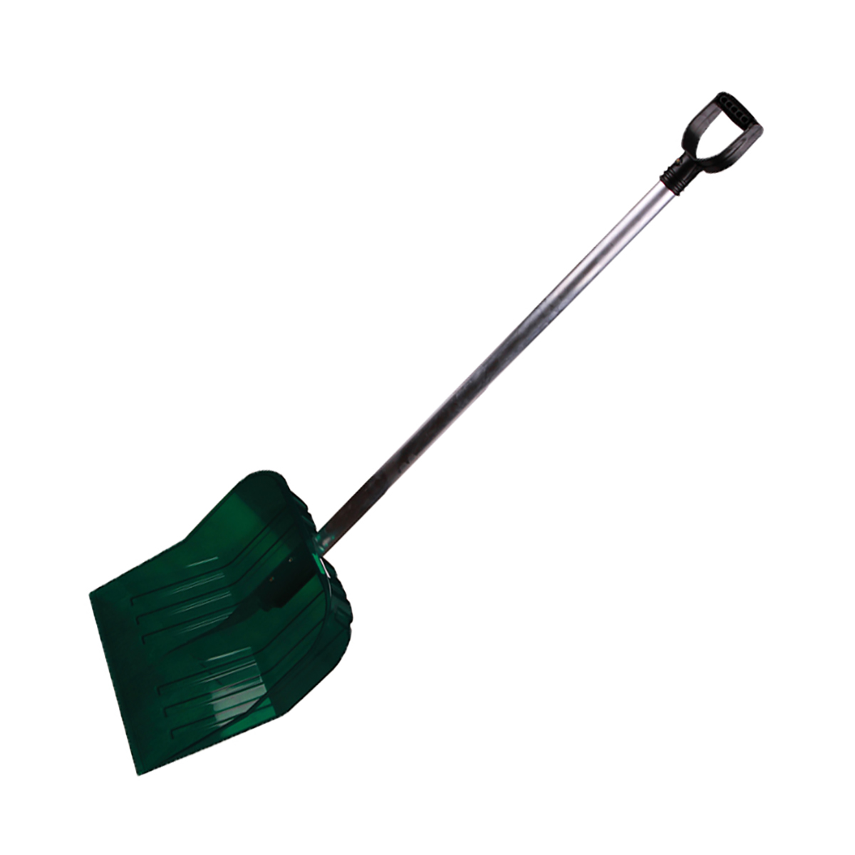 Лопата снег. поликарбонат "эконом" 430 х 420 мм, алюм. черенок, с ручкой (1/3) "альтернатива" м3619