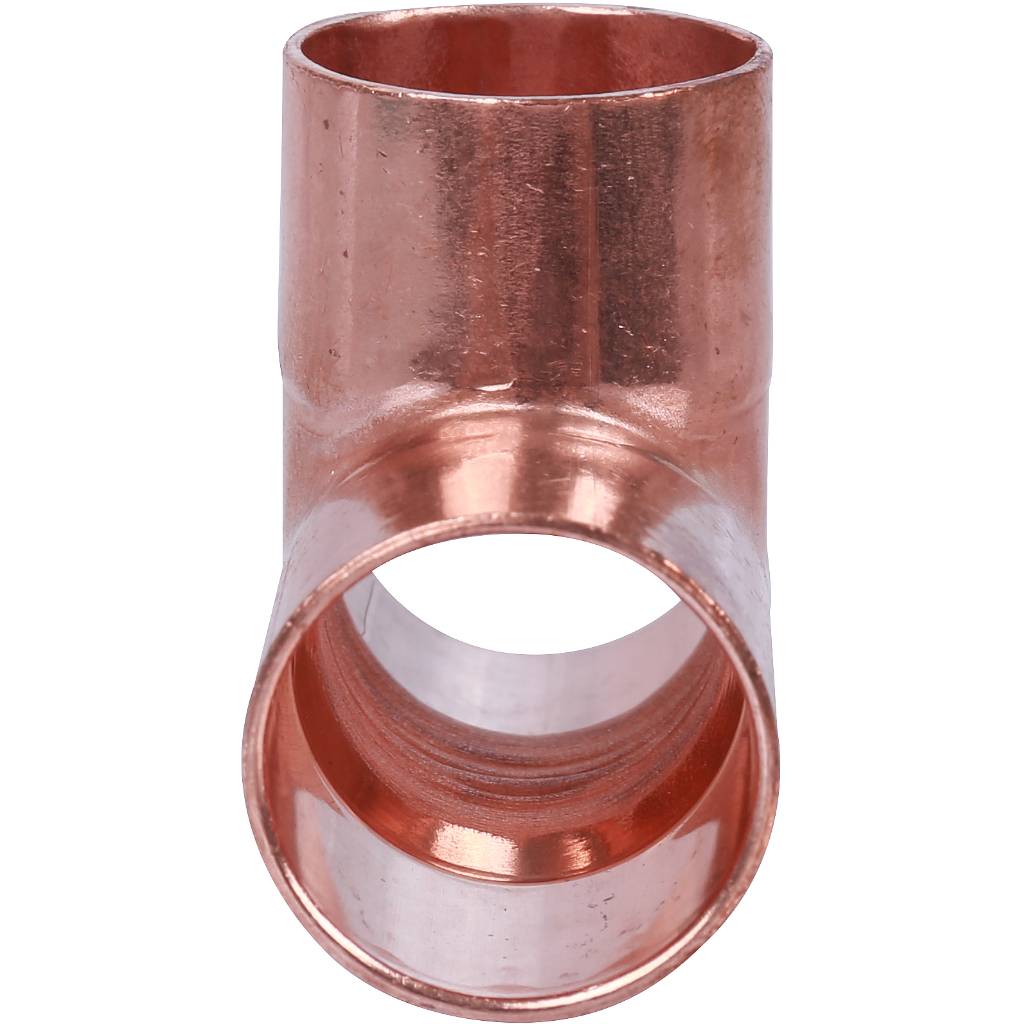 Тройник 22 мм медный равнопроходной под пайку SANHA 1513022