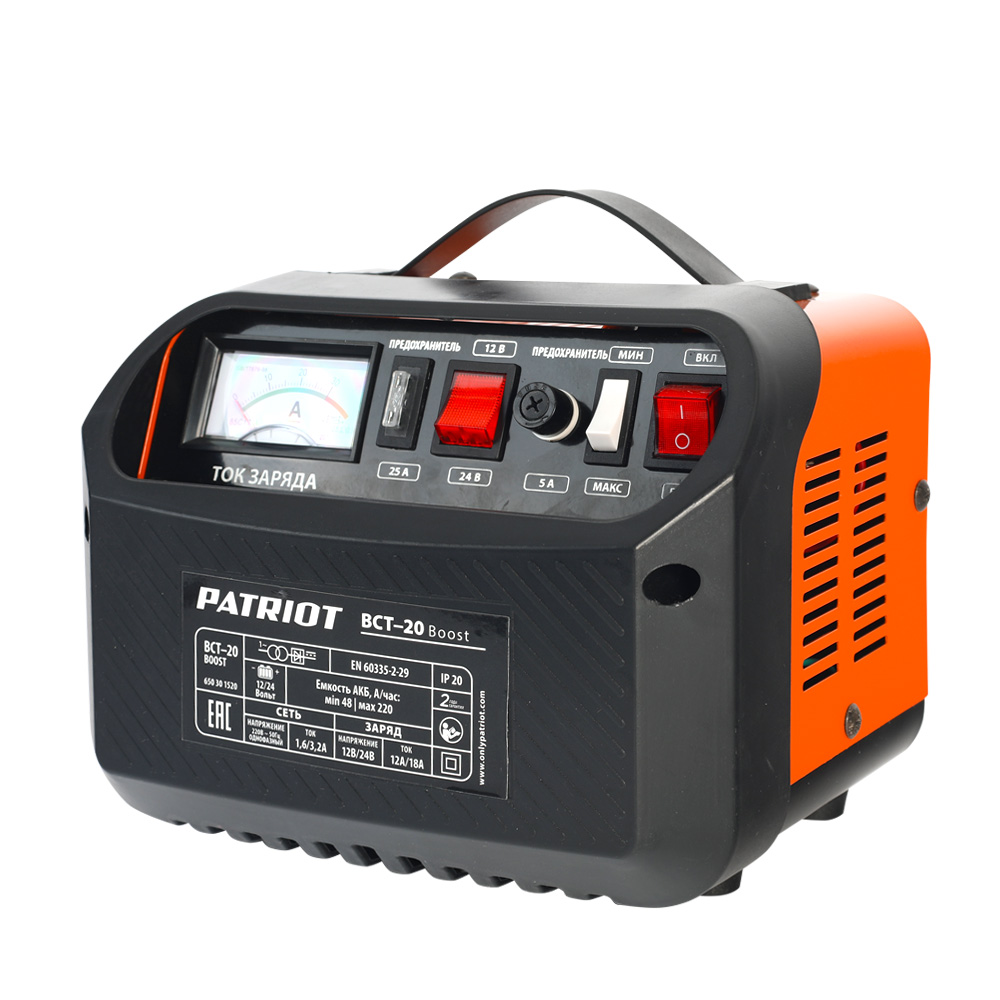 Заряднопредпусковое устройство bct-20 boost 48-220 а/ч, 12/24в (1) "patriot" 650301520