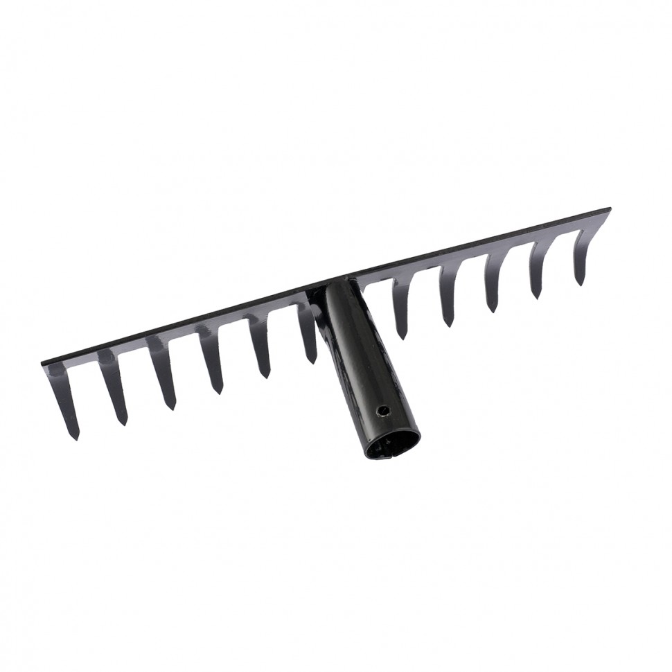 Грабли стальные, 300 мм, 12 прямых зубьев, без черенка, Сибртех (61746)