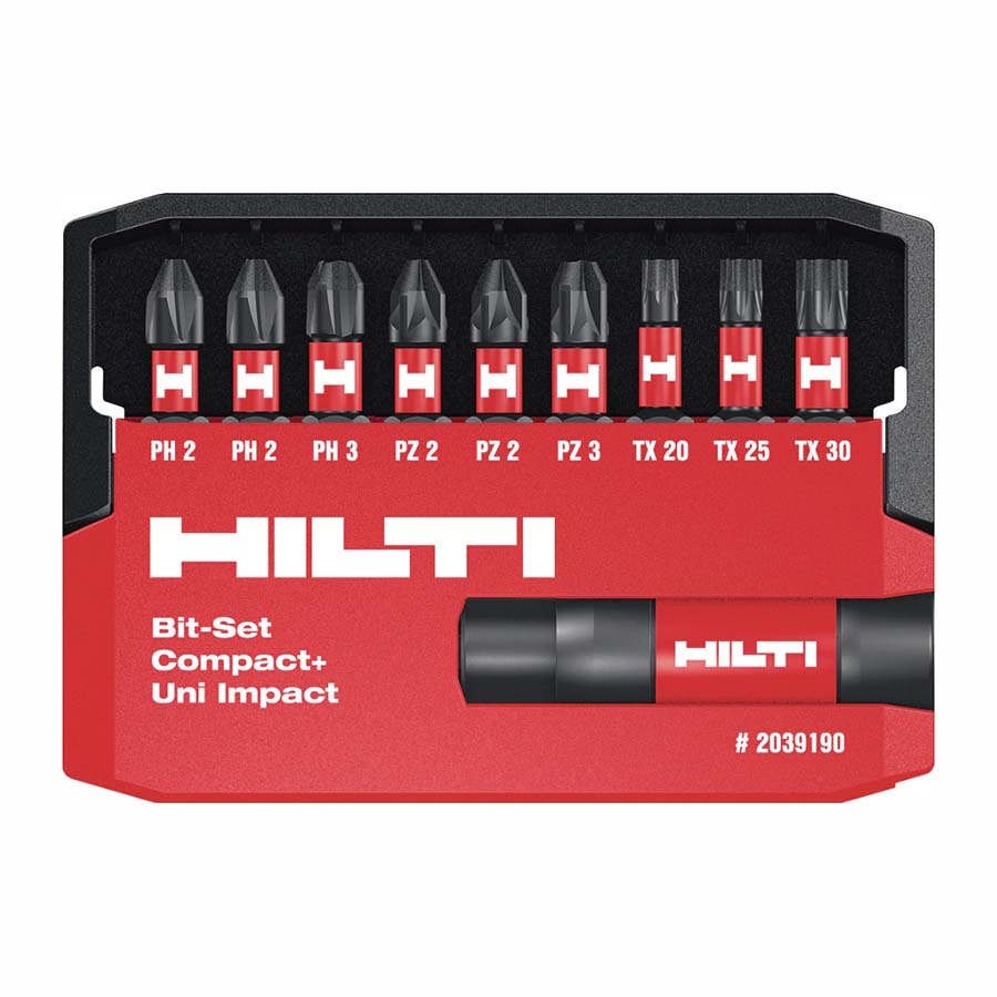 НАБОР НАСАДОК БИТ ТОРСИОННЫХ HILTI S-BS IMP 9 штук 2039190