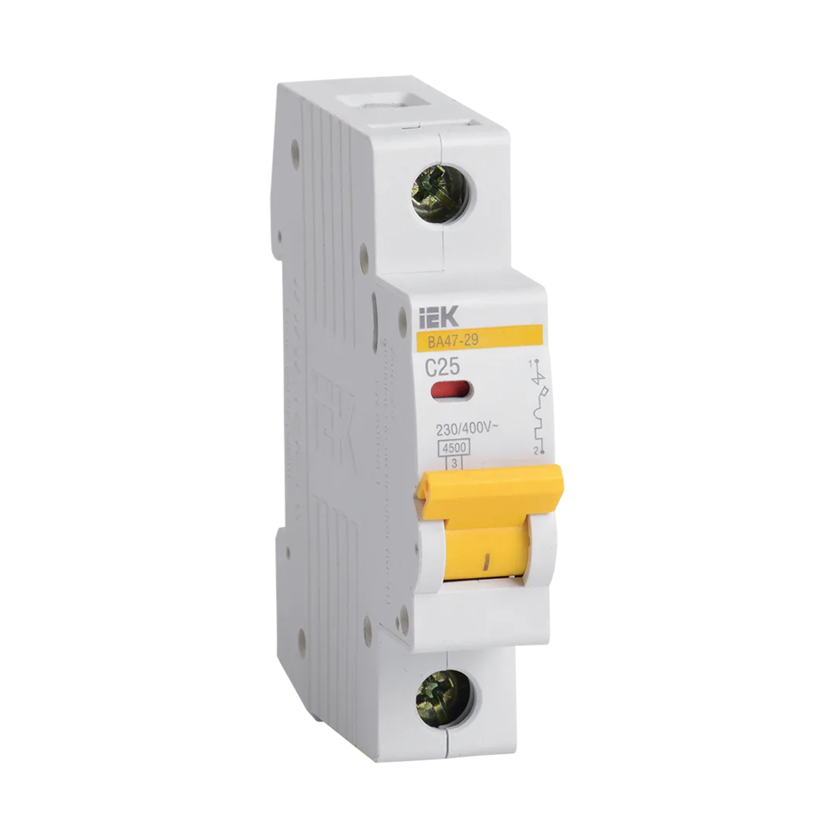 Выключатель автомат. ва47-29 1р 25а 4,5ка тип с (1/12/144) "iek"