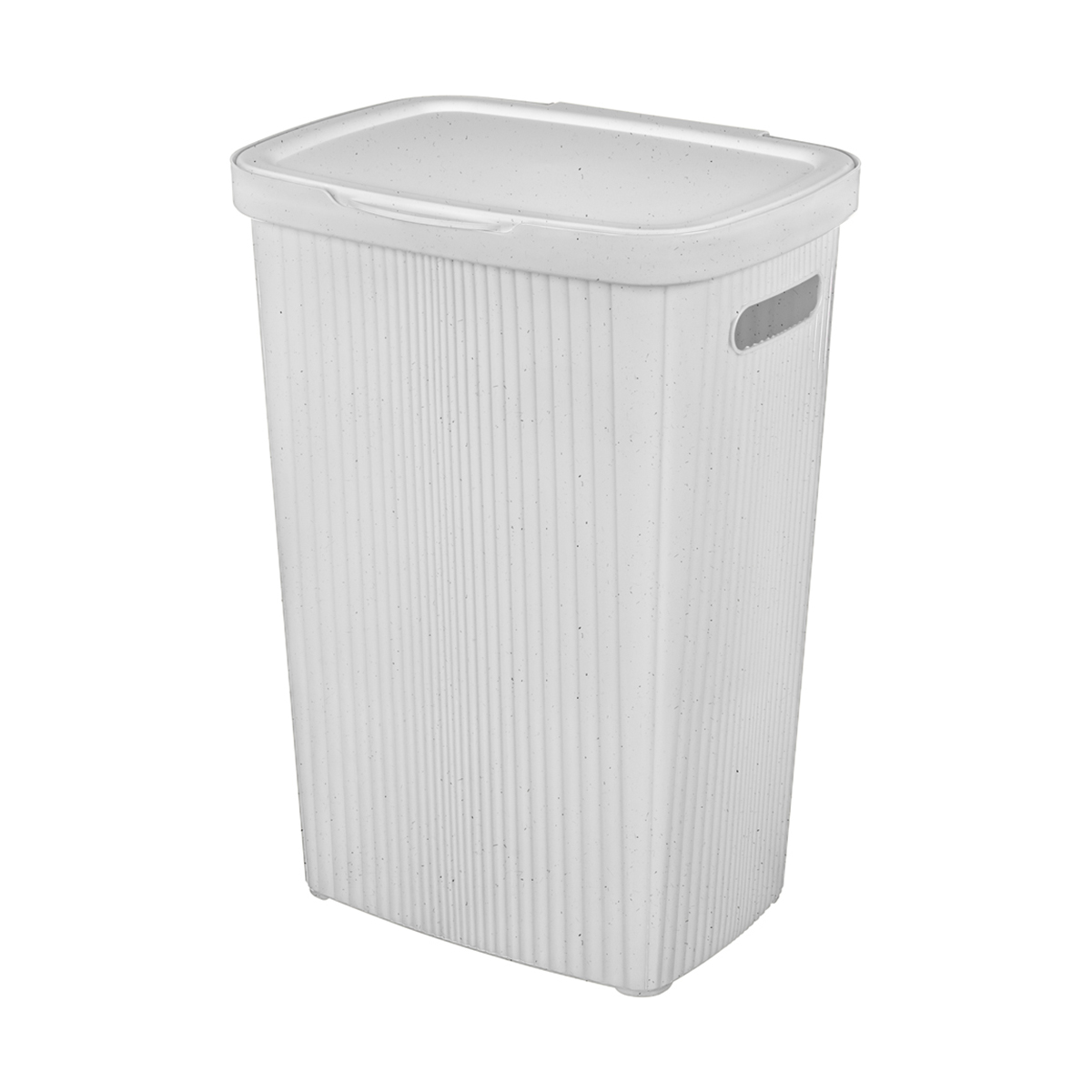 Корзина для белья "velvet" 60 л 450*360*630 мм (св.серый флэк) (1/5) "бытпласт"