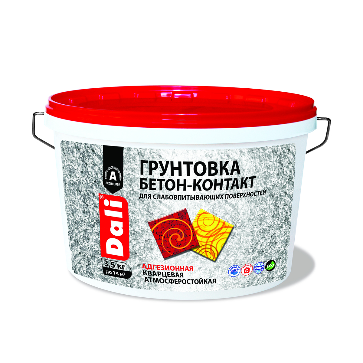 Грунтовка "dali" бетон-контакт  3,5 кг (1) "рогнеда"