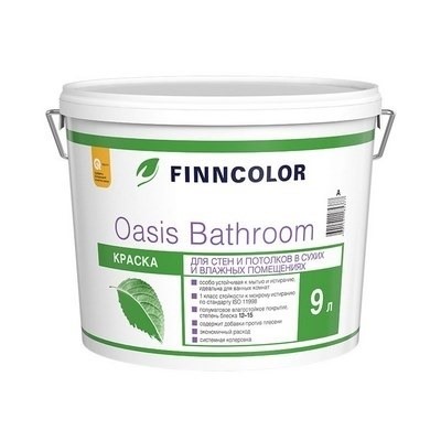 ФиннКолор ОАЗИС OASIS BATHROOM 9л Краска для влажные помещений""