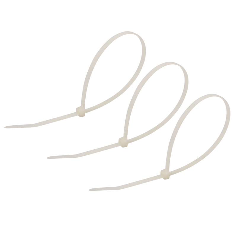 Хомуты нейлон 4,8 х 300 мм (набор 500 шт.), белые (1/20) "rexant" 07-1302-05