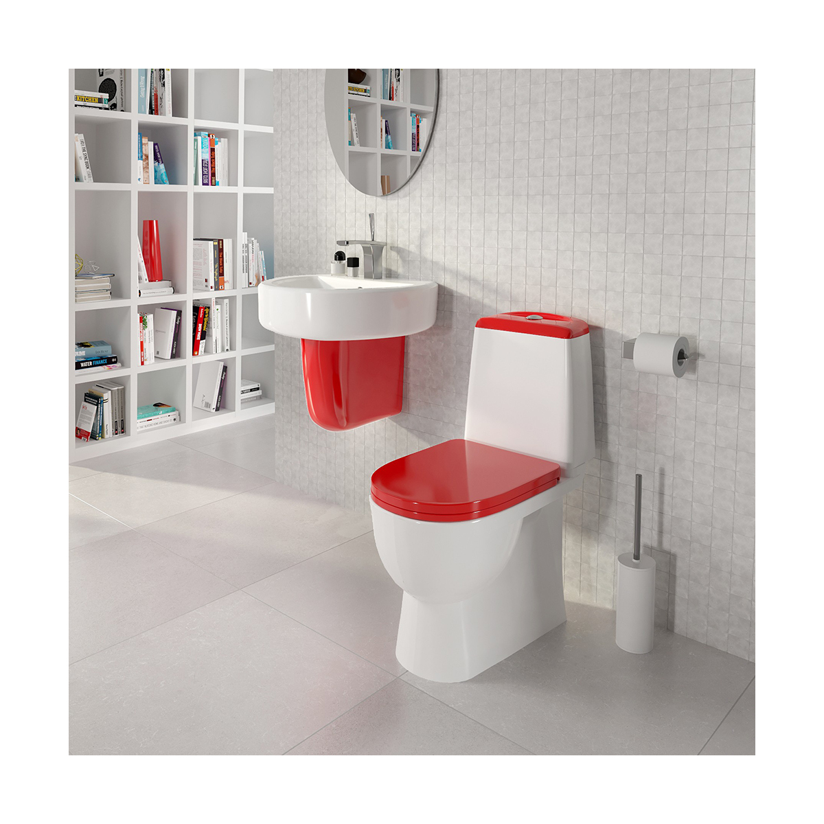 Раковина "best" белая "sanita luxe"  wb.pd/best/55-c/wht.g/s1