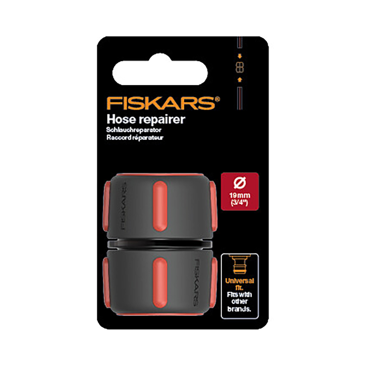 Муфта ремонтная для шланга 3/4" (1/8) "fiskars" 1027066