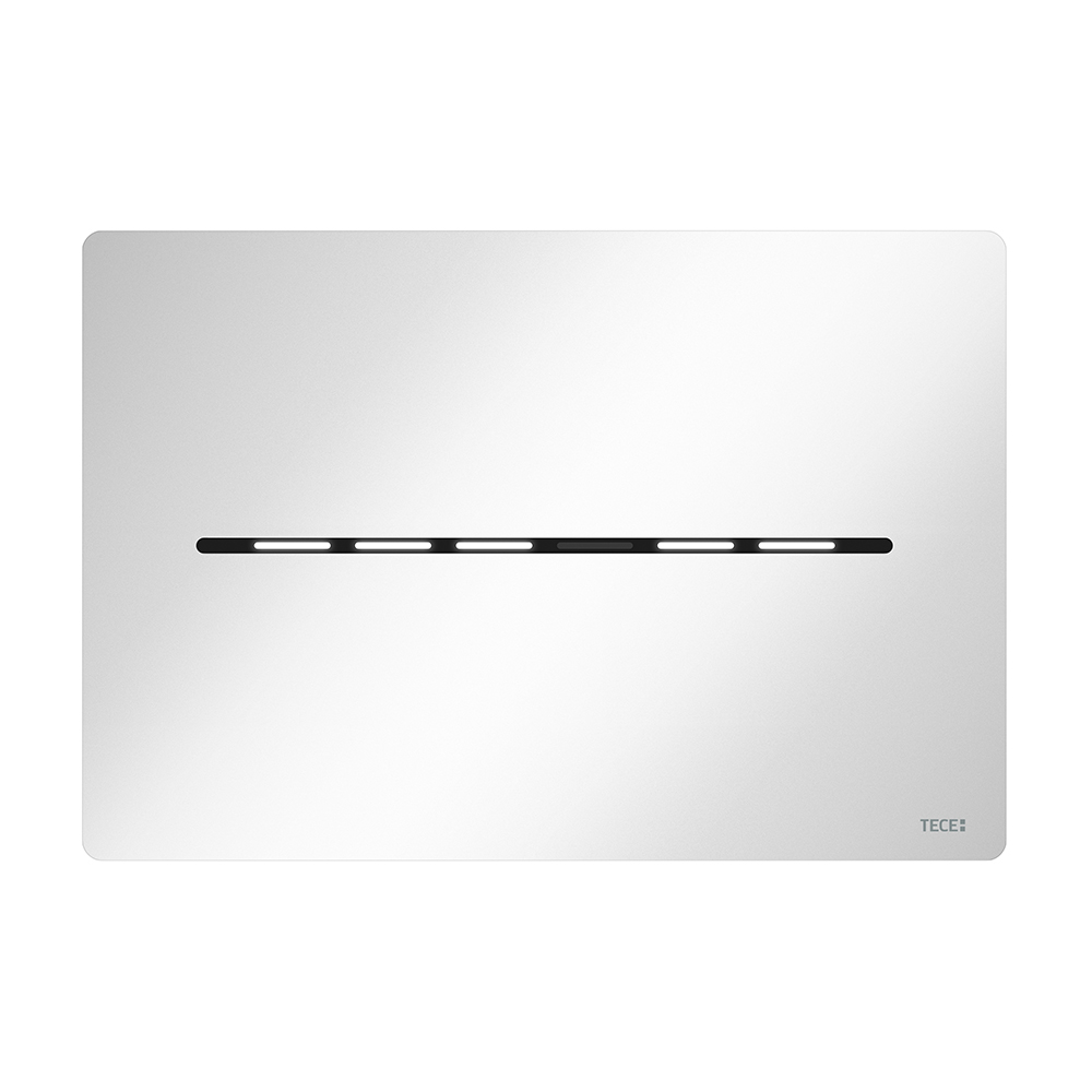 Металлическая панель смыва TECEsolid бесконт. белый глян для инсталляции унитаза 220 x 150 x 6 мм
