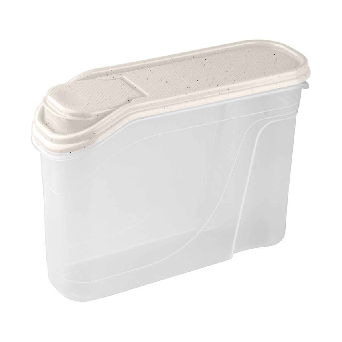 Емкость для сыпучих продуктов 1,5 л (бежевый флэк) (1/24) "бытпласт"