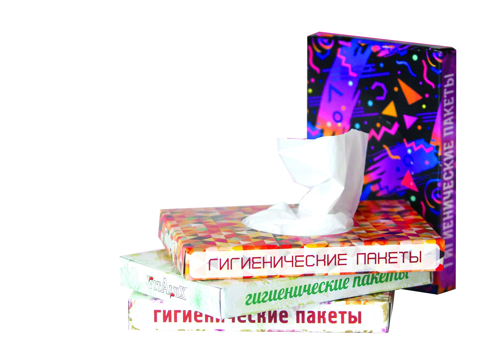Пакеты гигиенич. "vitalux" 15 х 25 см  упак. 30 шт. в шоу боксе (28/56) концепция быта