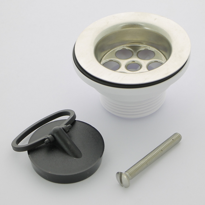 Выпуск McALPINE 70 мм нерж. решетка с пробкой, выход на 1"1/4