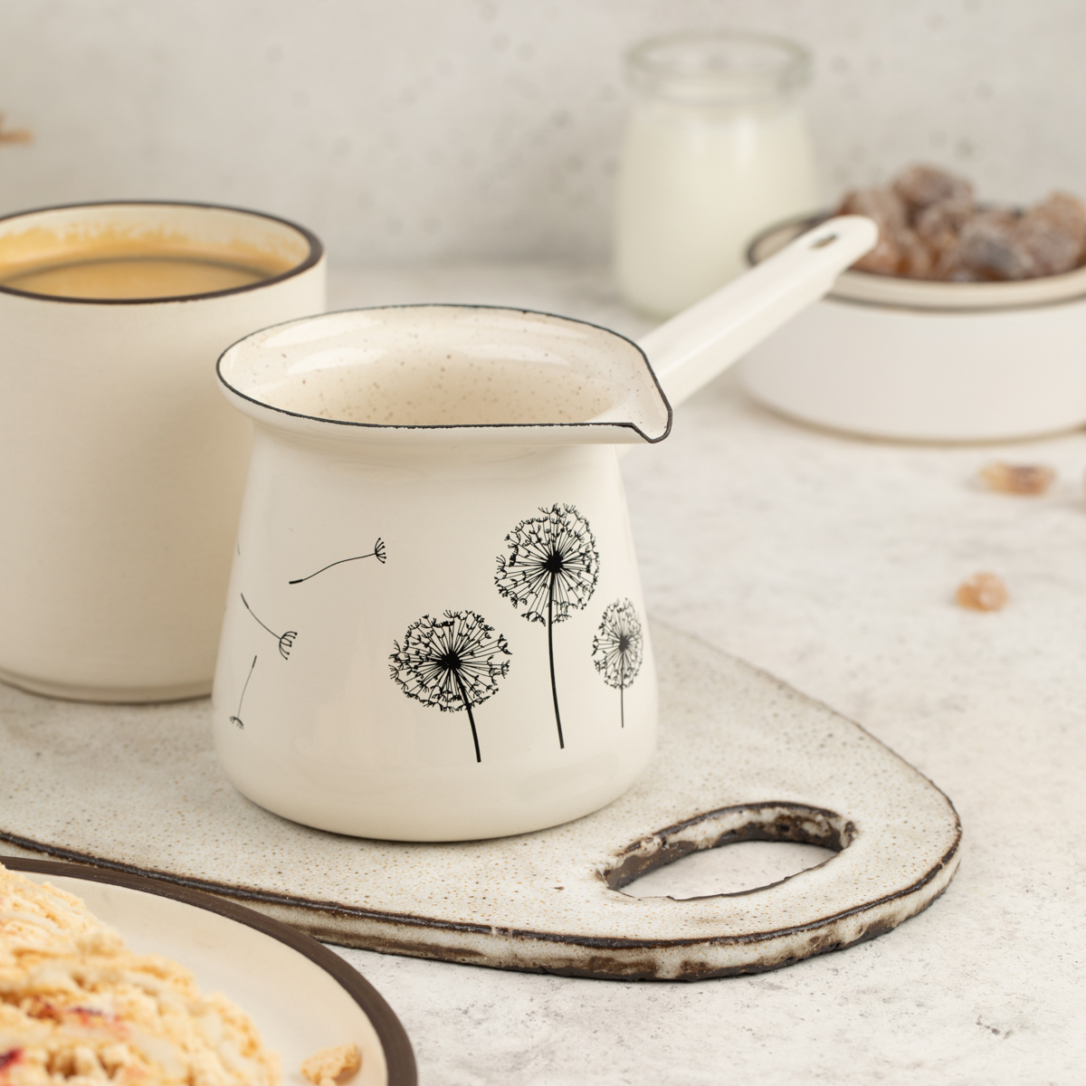 Турка эмалиров. "одуванчик" 0,4 л (1/8) "metrot"