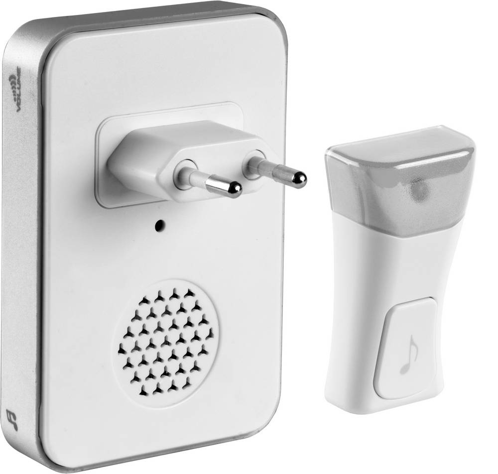 Звонок СВЕТОЗАР ″СОНАТА″ электрический беспроводной 120м, 36 мелодий, подключение в эл.розетку ~220В, А23