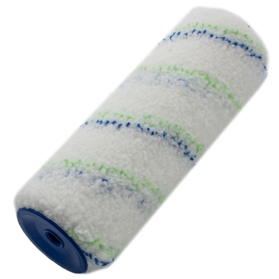 Валик сменный "Водные краски", 180 мм, ворс 12 мм, D - 48 мм, D ручки - 6 мм, полиэстер Сибртех (80190)