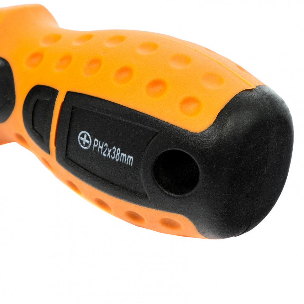 Отвертка "Point", PH2 х 38 мм, CrV, двухкомпонентная рукоятка Sparta (11772)