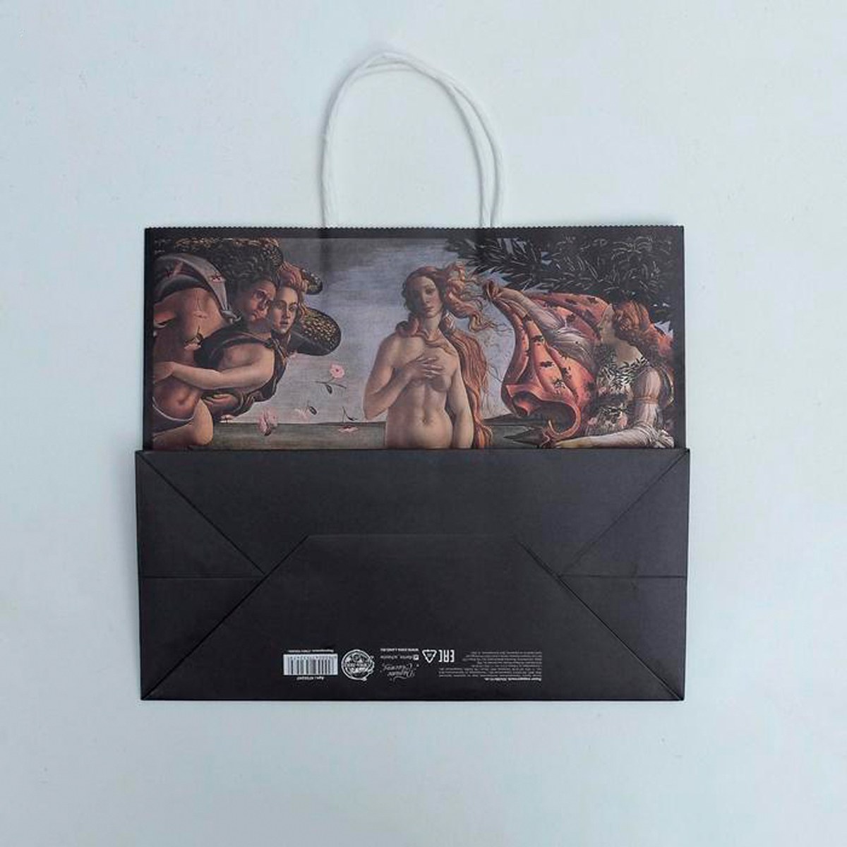 Пакет подарочный крафтовый "рождение венеры" 32*28*15 см (1/6/300) "дарите счастье" 4753247