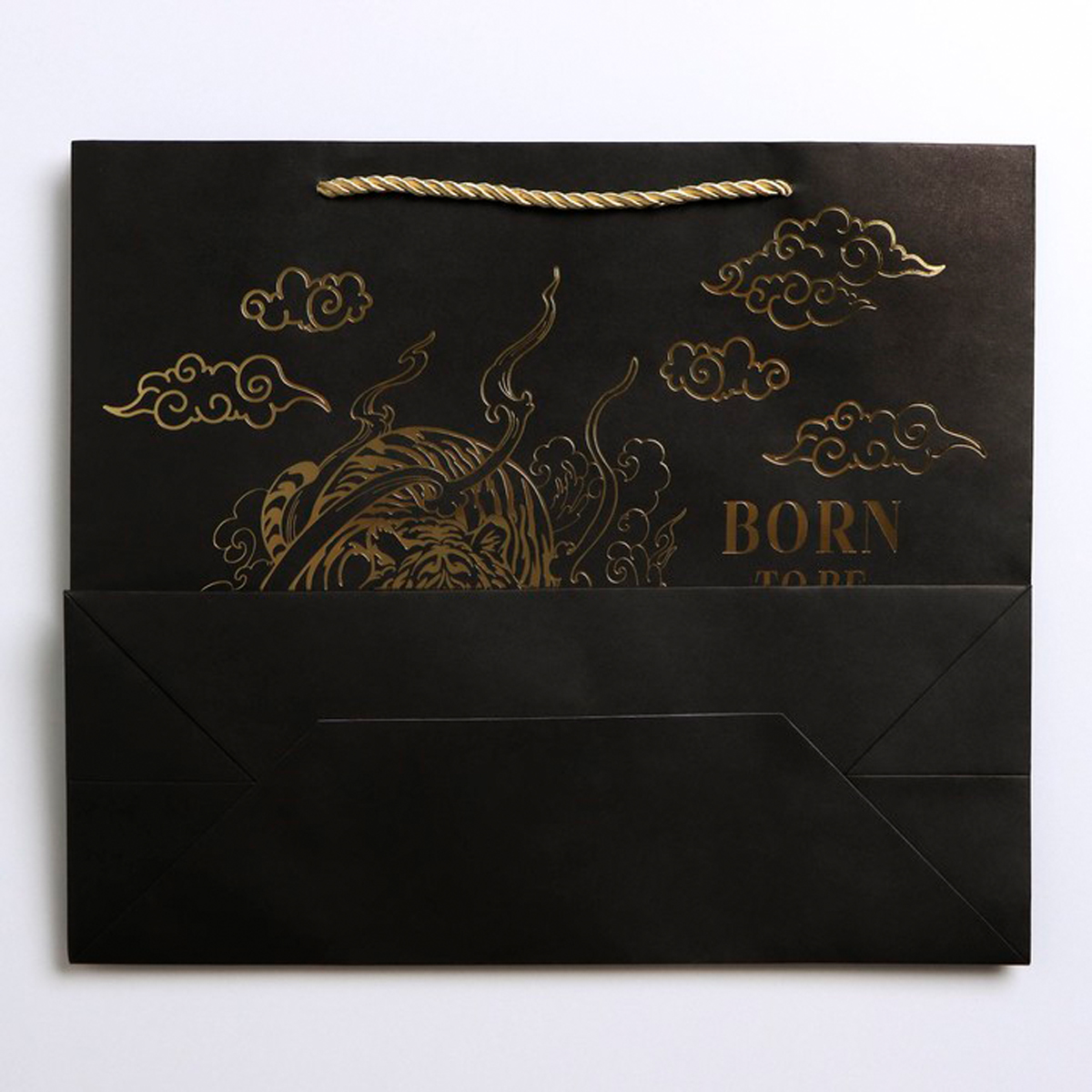 Пакет подарочный крафтовый с окошком "burn to be wild" 31*26*11 см (1/250) "дарите счастье" 7167123