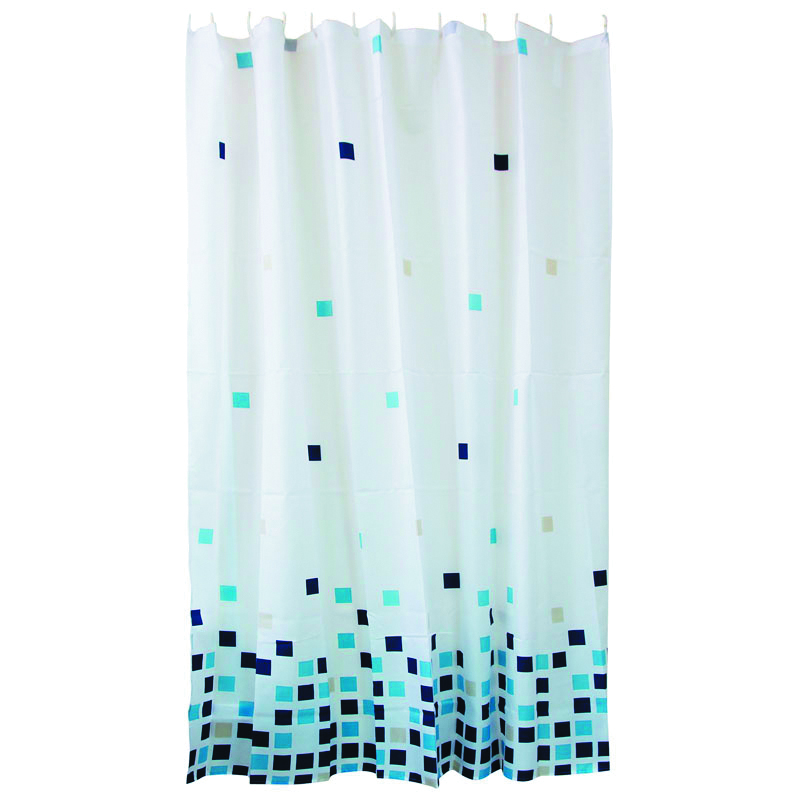 Штора для ванной 180*180 см (полиэстер)  (1/36) "рыжий кот"  sc-pe-09