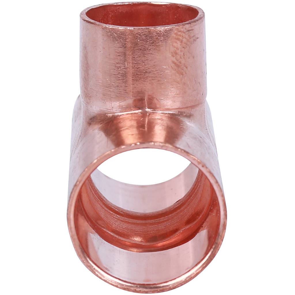 Тройник переходной 18х15х18 мм медный под пайку SANHA 15130181518