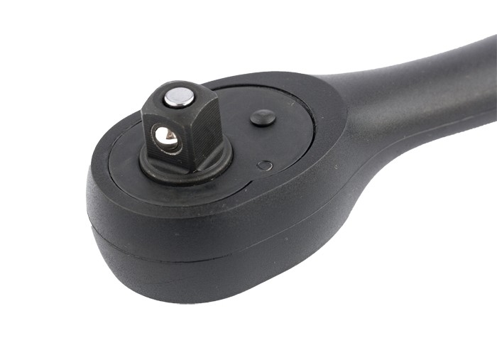 Ключ-трещотка 3/8, 72 зуба, Comfort, с быстрым сбросом, CrV, двухкомпонентная рукоятка Gross (14084)