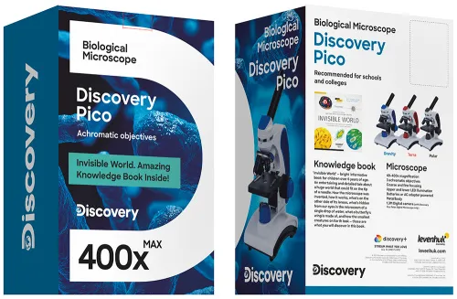 Микроскоп цифровой Levenhuk Discovery Pico Polar с книгой