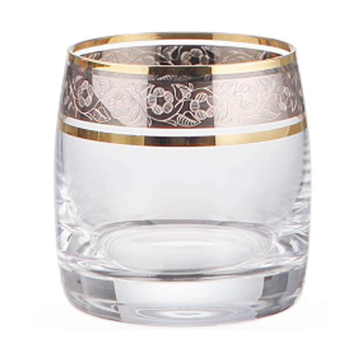 Стакан для виски "ideal" панто платина 230 мл (набор 6 шт.) (1/8) "crystalex" 25015/43249/230