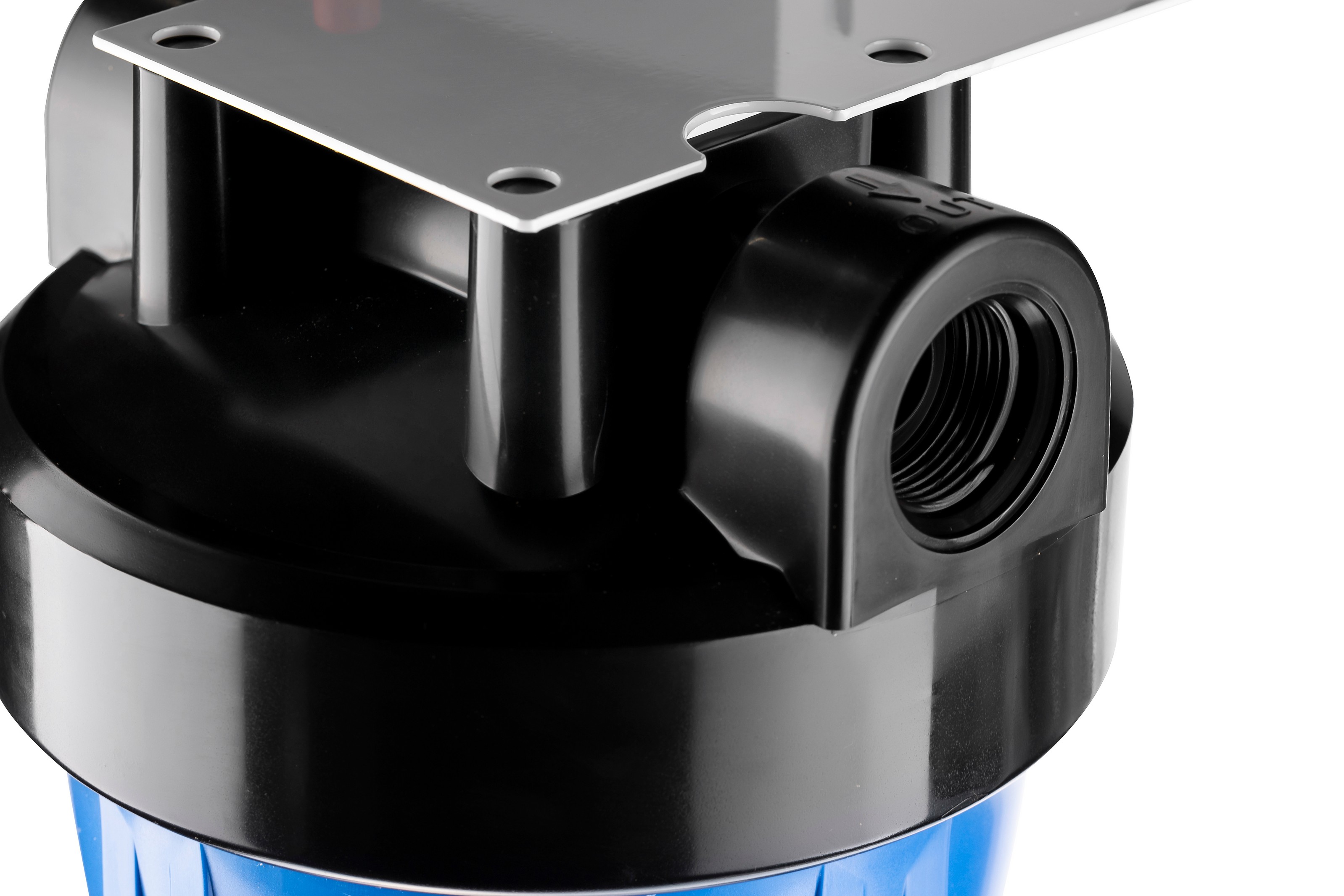 Корпус ГЕЙЗЕР 1" под картридж 20" Big Blue для холодной воды с кронштейном, синий