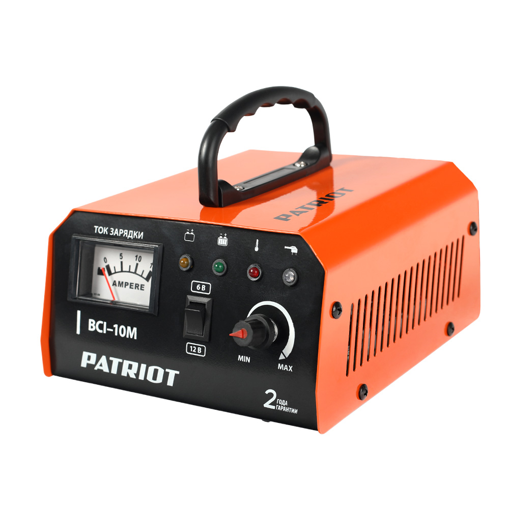 Зарядное устройство bci-10m 10-150 а/ч, 6/12в (1/6) "patriot" 650303415