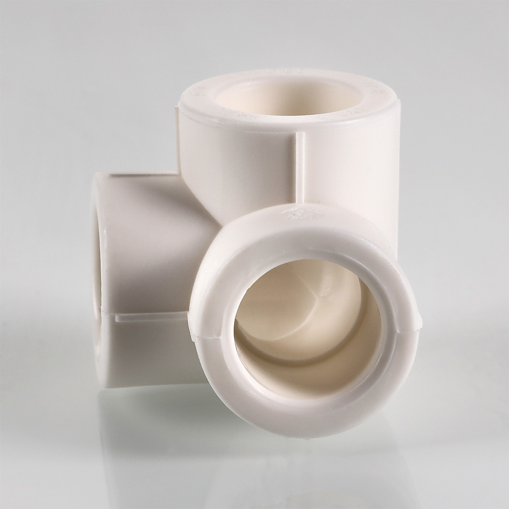 Тройник двухплоскостной 20 мм VALTEC полипропилен PP-R белый