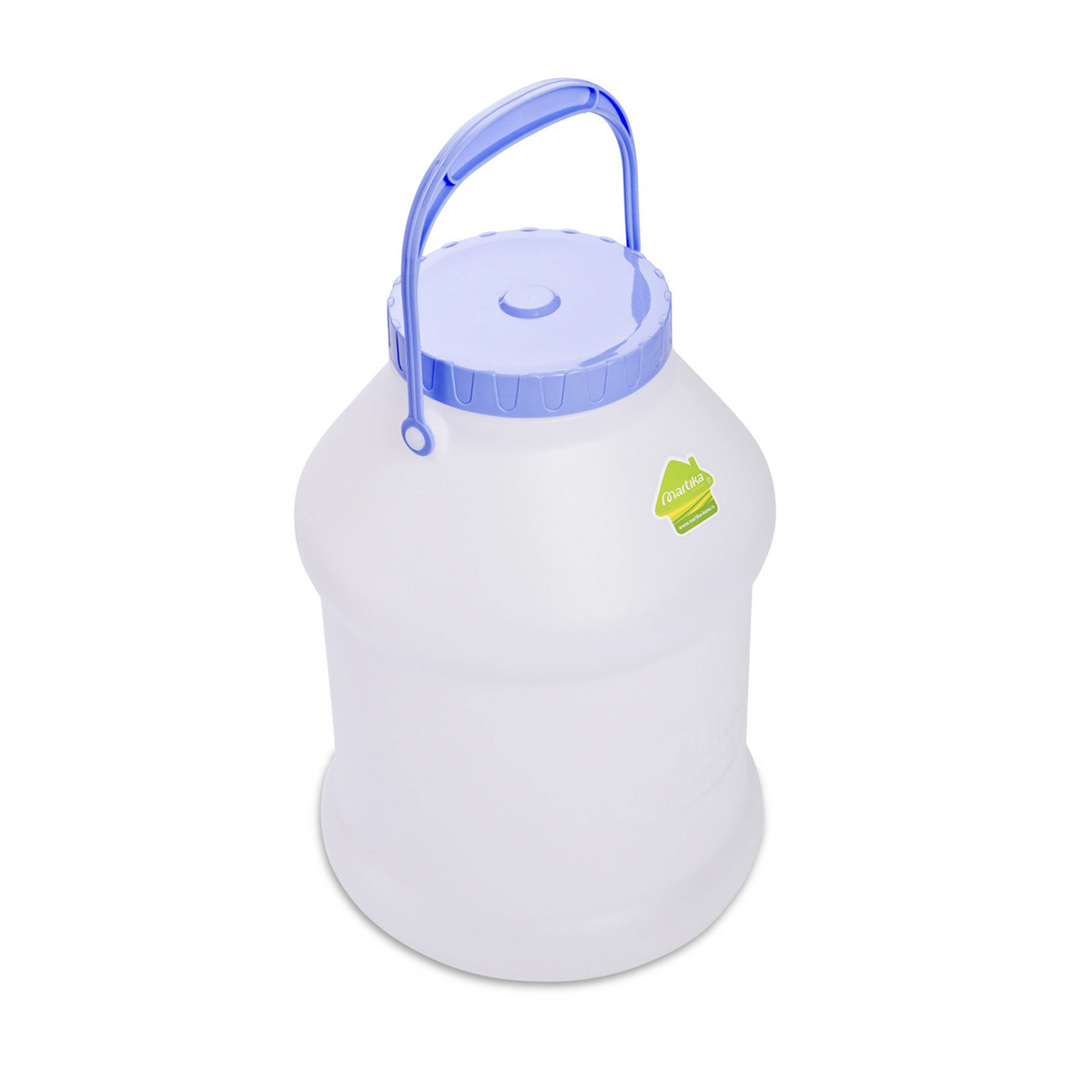 Бидон пласт. "просперо" 8 л с крышкой (белый) (1/6) "мартика" с927бел